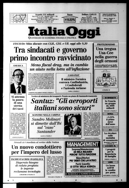 Italia oggi : quotidiano di economia finanza e politica